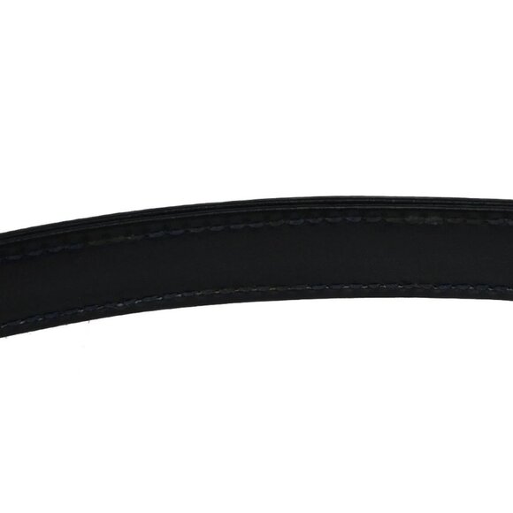 GUCCI Logo Shoulder Hand Bag Leather Navy Blue GHW Italy 35KB070 - Picture 9 of 15